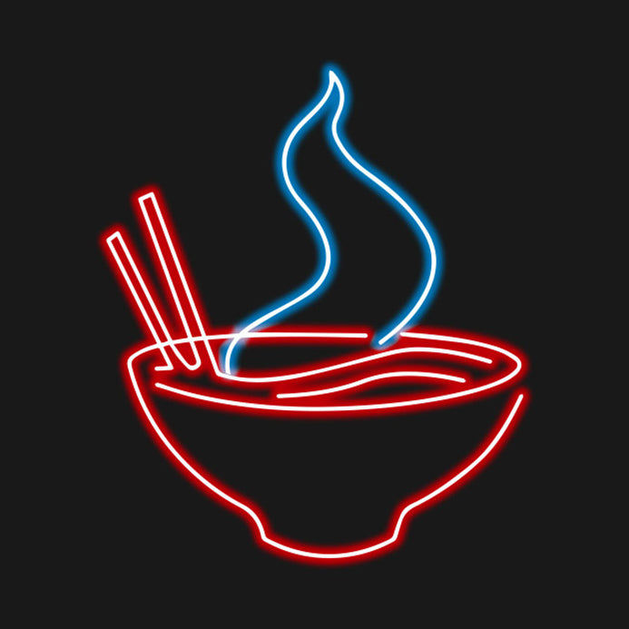 Ramen neon Lighting, Neon Sign on Acrylic prints, Ramen neon sign