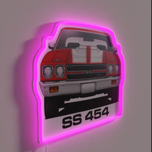 Load image into Gallery viewer, Vintage 1970 Chevrolet Chevelle SS 454 Neon Art Sign