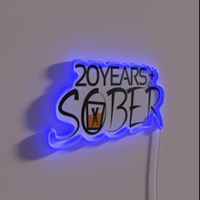 Load image into Gallery viewer, Recovery Milestone Celebrated with Vibrant Neon Sober Life Sign