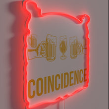 Load image into Gallery viewer, Neon sign displaying colorful '24 beers' in a standard case.