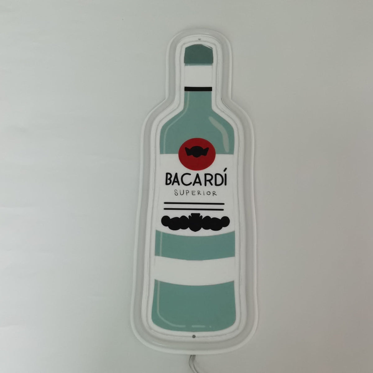 Bacardi Rum Bottle Neon Sign – Led Bar Light For Home & Lounge