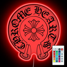 Load image into Gallery viewer, Chrome Hearts RGB neon sign CLEAR BACKING