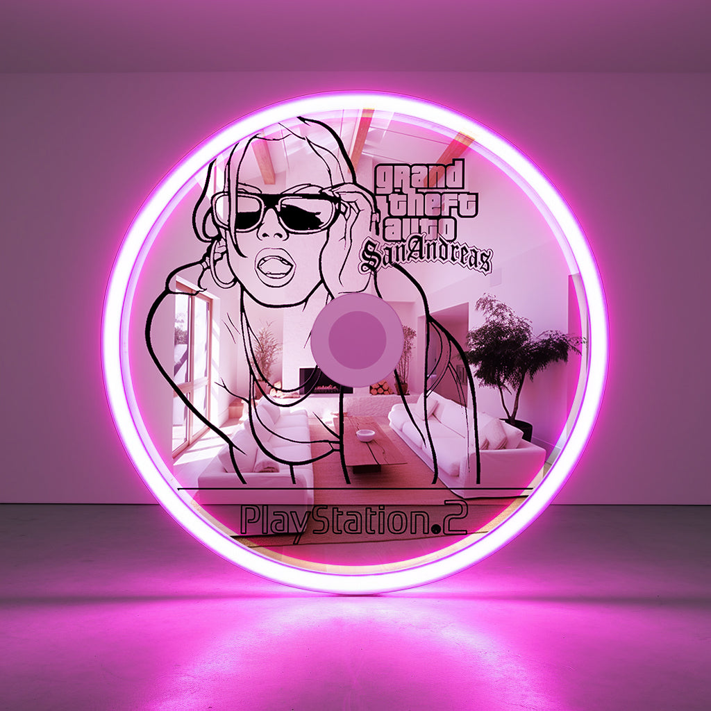 GTA San Andreas CD Mirror with RGB LED