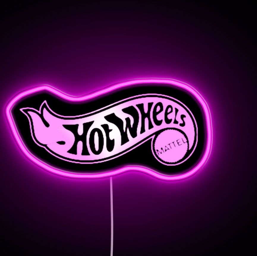 Benutzerdefiniertes Hot Wheels Auto Led Schild Hot Wheels Neon