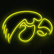 Load image into Gallery viewer, Iowa hawkeye neon light