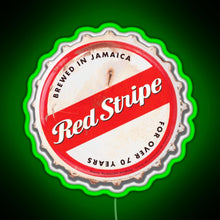 Load image into Gallery viewer, Red Stripe RGB neon sign green