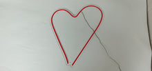 Load image into Gallery viewer, Red heart neon sign
