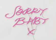Load image into Gallery viewer, Sorry Baby X Wall light LED Pink