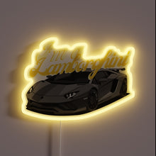 Load image into Gallery viewer, Eye-catching Lamorghini-inspired RGB neon sign for enthusiasts and car lovers.