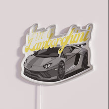 Load image into Gallery viewer, Electric Lambo neon sign for racing car enthusiasts home decor
