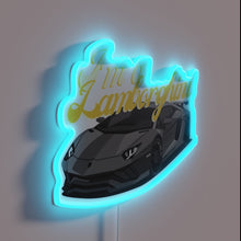 Load image into Gallery viewer, Add a touch of luxury with this sleek neon Lamborghini.