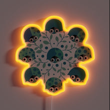 Load image into Gallery viewer, Eye-catching RGB Neon Sign Featuring Ladybird Design in Pastel Hues