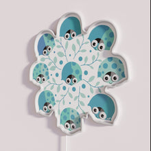 Load image into Gallery viewer, Neon ladybird Spearmint Liquorice sign adds charm to retro style interiors.