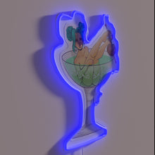 Load image into Gallery viewer, Add vintage flair with this colorful absinthe inspired neon art.