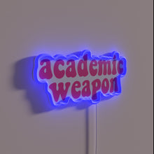 Load image into Gallery viewer, Academic supremacy in a bold, neon-lit display of knowledge.