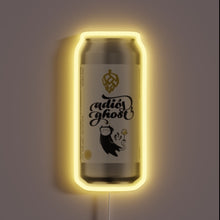 Load image into Gallery viewer, Eye-catching, colorful Adios Ghost gaming logo neon signage display.
