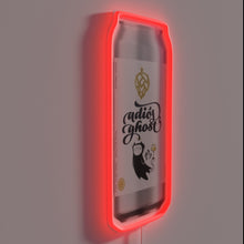 Load image into Gallery viewer, Neon Adios to Ghosting, Peaceful Breakup Sign with Colorful RGB Lighting