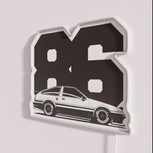 Load image into Gallery viewer, Neon LED AE86 inspired car decor with vibrant RGB lighting