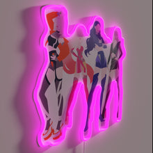 Load image into Gallery viewer, Neon AE icon light up wall decor with vibrant colors