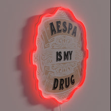 Load image into Gallery viewer, Neon Sign Says You're Hooked on Self-Care with Aespa