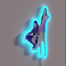 Load image into Gallery viewer, Aesthetic K-Pop inspired neon sign featuring Aespa's Karina as black mamba