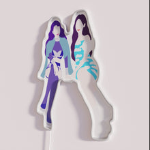 Load image into Gallery viewer, Aespa Karina and Ae Girl Iconic Neon Sign in RGB