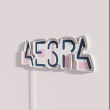 Load image into Gallery viewer, Minimalist K-Pop inspired RGB color changing neon wall art decoration.