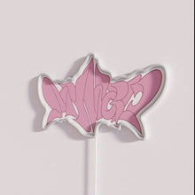 Load image into Gallery viewer, Aespa My World Official Pink Karina RGB Neon Sign Decoration