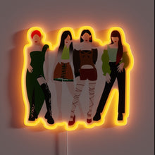 Load image into Gallery viewer, Aespa's official merchandise, vibrant Next Level Icon neon sign lighting