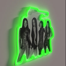 Load image into Gallery viewer, Vibrant Aespa Logo Neon Sign with Color-Changing RGB Effect