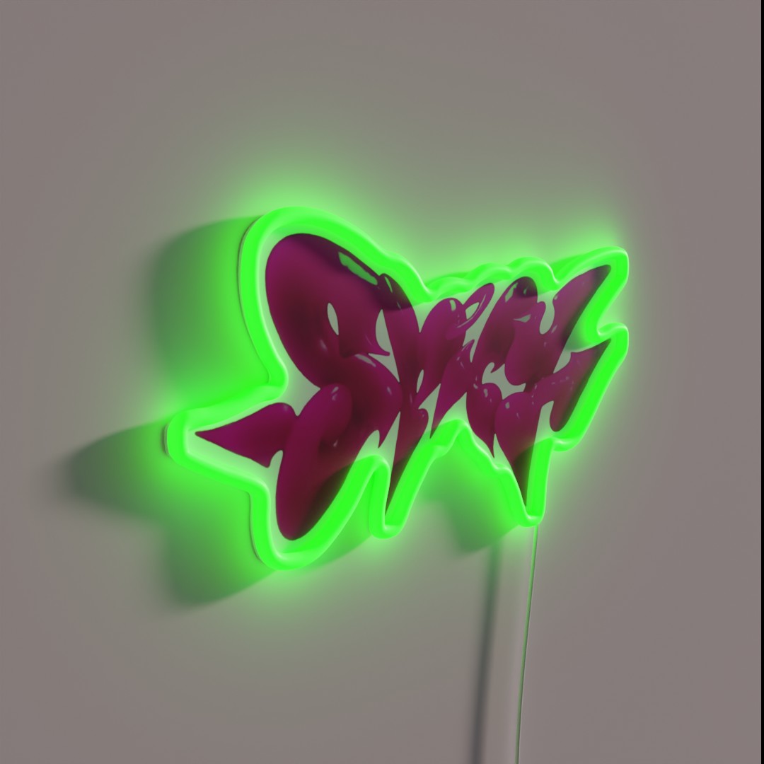 Aespa Spicy 3d Logo Rgb Led Sign – Neon Factory