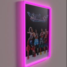 Load image into Gallery viewer, Aespa fan decor, vibrant Supernova logo neon light wall art