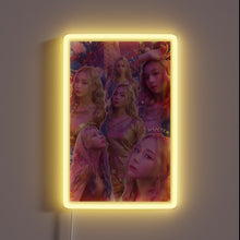 Load image into Gallery viewer, RGB Neon Sign featuring Aespa's Iconic Winter Collage Design
