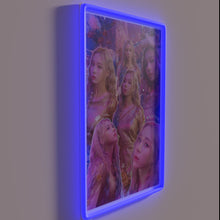 Load image into Gallery viewer, Vibrant Aespa Winter Collage Neon Sign in Rich RGB Colors