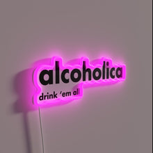 Load image into Gallery viewer, Neon bar decor accent with vibrant colors and modern design.