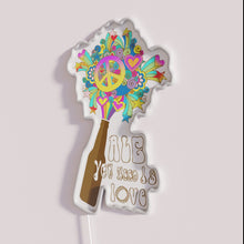 Load image into Gallery viewer, Colorful RGB Neon Sign Quote Reads The Only Thing You