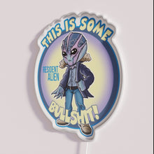 Load image into Gallery viewer, Neon Alien Sign with RGB Colors, Perfect Christmas Gift Idea