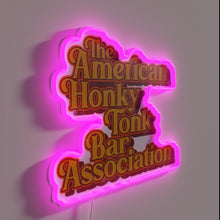 Load image into Gallery viewer, Retro American country music vibes illuminated with vibrant RGB neon lighting.