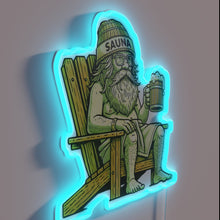 Load image into Gallery viewer, Relaxation Station Sign: Sauna and Beer Love Uniting Old Friends