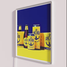 Load image into Gallery viewer, Neon anchor wall decor with vibrant RGB color illumination accents.