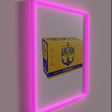 Load image into Gallery viewer, Nautical-themed anchor with vibrant steam and glowing neon color accents