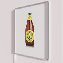 Load image into Gallery viewer, Vibrant anchor steam wall decoration in colorful multicolor LED lighting.