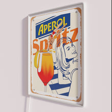 Load image into Gallery viewer, Aperol Spritz-inspired vibrant colorful art print neon wall decoration