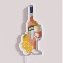 Load image into Gallery viewer, Colorful Neon Sign Brightening Bars with Vibrant Aperol Spritz Theme