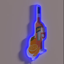 Load image into Gallery viewer, Brightly lit orange and red neon bar decoration, Aperol Spritz vibe
