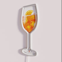 Load image into Gallery viewer, Brighten your bar with vibrant Aperol Spritz-inspired RGB neon decor