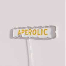 Load image into Gallery viewer, Modern Aperolic Bar Sign with Color Changing RGB Neon Lighting Effects