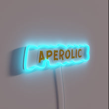 Load image into Gallery viewer, Vibrant Aperolic RGB neon sign adds modern ambiance to any space.