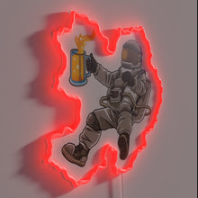 Load image into Gallery viewer, Galactic brewery logo neon sign for space age beer enthusiasts