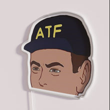 Load image into Gallery viewer, Neon ATF Inspector Peek RGB Sign with Bright Colorful Lighting Accents